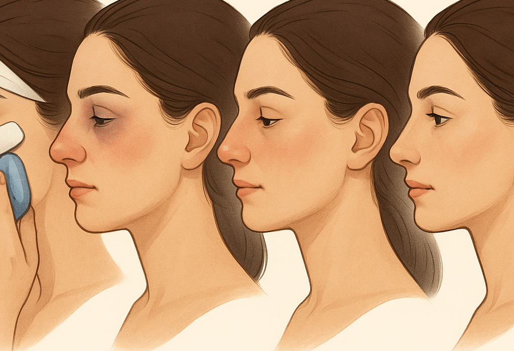 Burun estetiği sonrası şişlik ne zaman geçer When does swelling go down after rhinoplasty