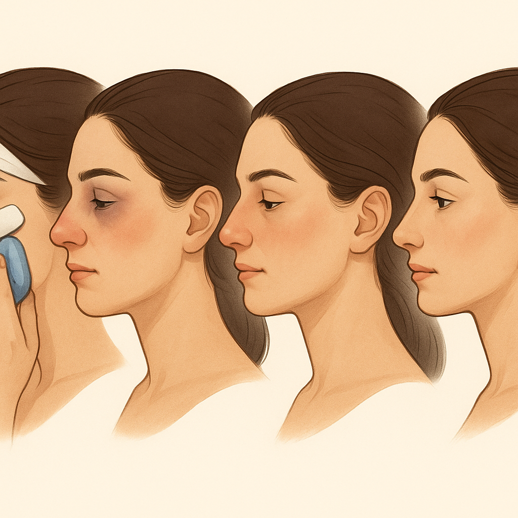 Burun estetiği sonrası şişlik ne zaman geçer When does swelling go down after rhinoplasty