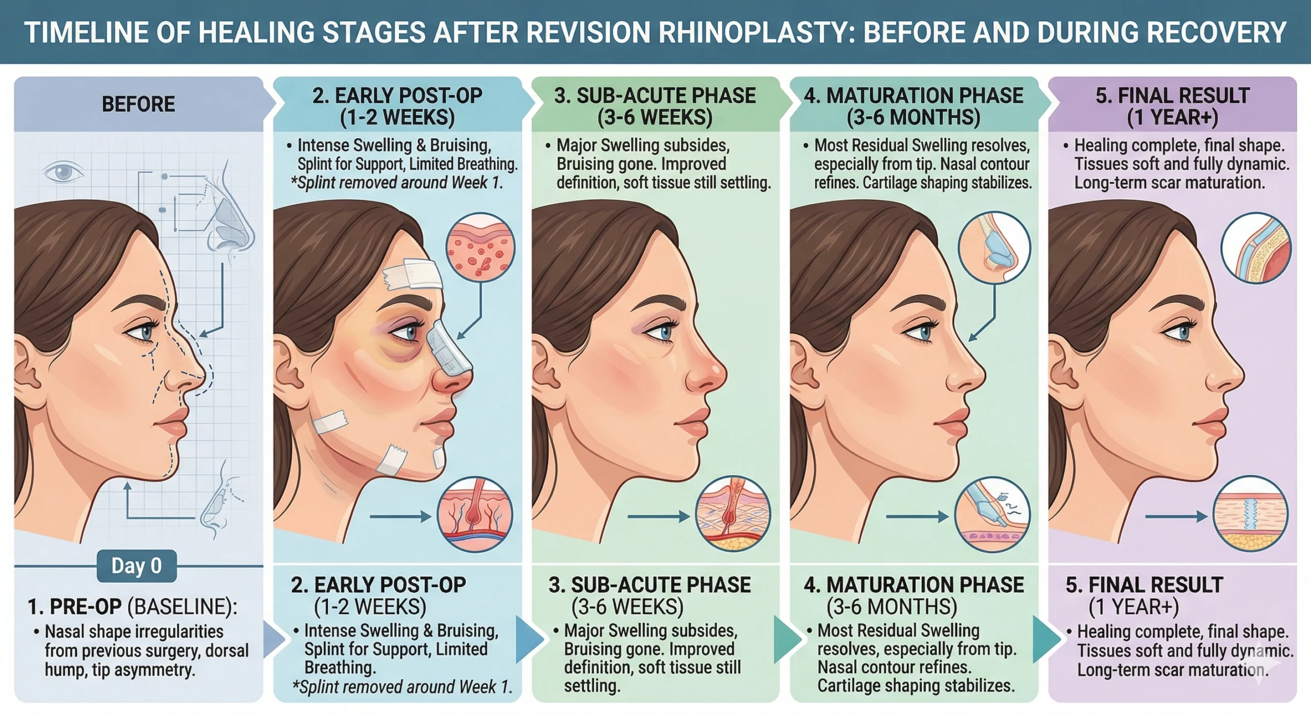 Revizyon Rinoplasti İyileşme Aşamaları
